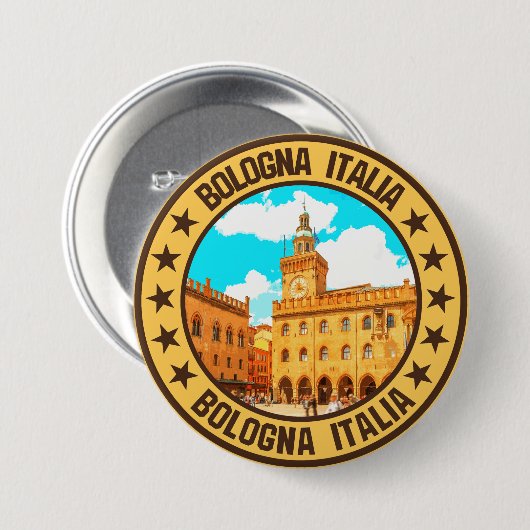 Bologna Ronde Button 7,6 Cm (Voorkant /achterkant)