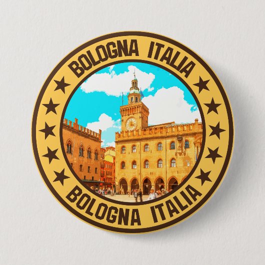 Bologna Ronde Button 7,6 Cm (Voorkant)