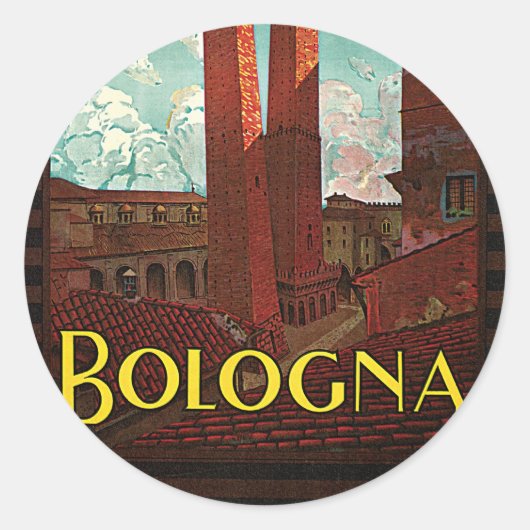 Bologna Ronde Sticker (Voorkant)