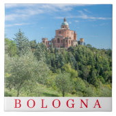 Bologna San Luca Sanctuary uitzicht keramische teg Tegeltje (Voorkant)