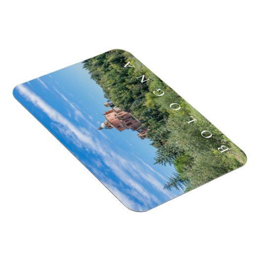 Bologna Sanctuary of San Luca uitzicht koelkastmag Magneet (Rechterzijde)