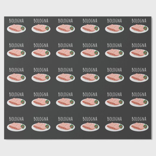 Bologna Sause Foodie Baloney Mortadella Lover Cadeaupapier (Vlak)