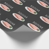 Bologna Sause Foodie Baloney Mortadella Lover Cadeaupapier (Hoek)