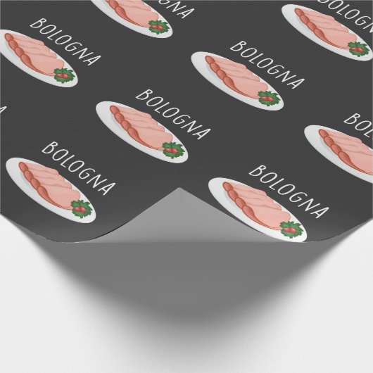 Bologna Sause Foodie Baloney Mortadella Lover Cadeaupapier (Hoek)