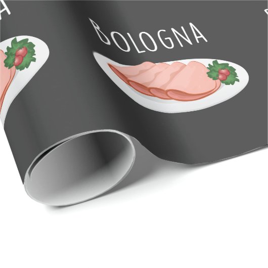 Bologna Sause Foodie Baloney Mortadella Lover Cadeaupapier (Rol Hoek)