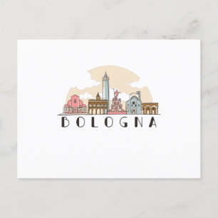 Bologna skyline briefkaart