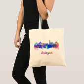 Bologna skyline in waterverf tote bag (Voorkant (product))