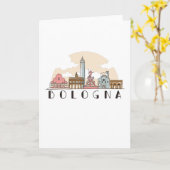 Bologna skyline kaart (Gele Bloem)