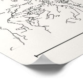Bologna Stadsplattegrond Poster Modern Minimalisti (Hoek)