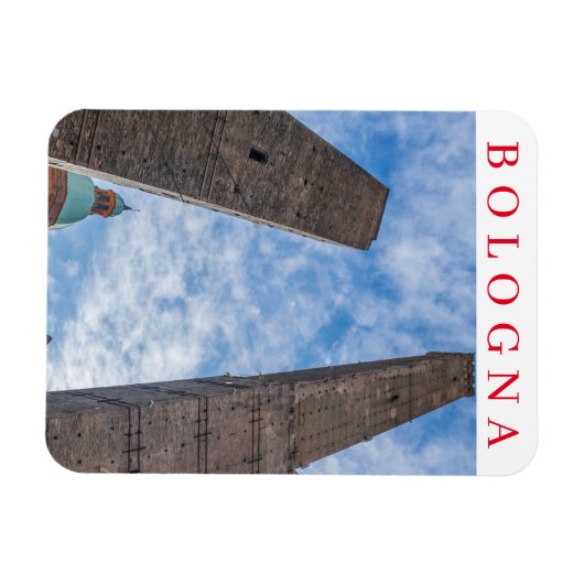 Bologna Two Towers fridge magnet Magneet (Horizontaal)