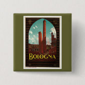 Bologna Vierkante Button 5,1 Cm (Voorkant)