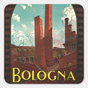 Bologna Vierkante Sticker