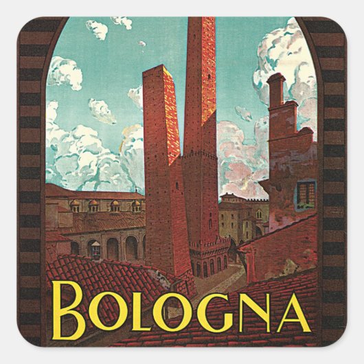 Bologna Vierkante Sticker (Voorkant)