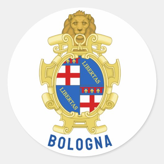 Bologna-wapen - Italië Ronde Sticker (Voorkant)