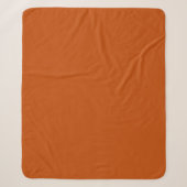 Bolognese/ Donker Roest-Orange Sherpa Deken (Voorkant)