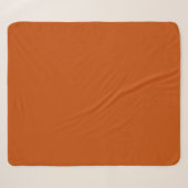 Bolognese/ Donker Roest-Orange Sherpa Deken (Voorkant (horizontaal))