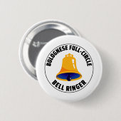 Bolognese Full Circle Bell Ringer Ringing Ronde Button 5,7 Cm (Voorkant /achterkant)