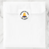 Bolognese Full Circle Bell Ringer Ringing Vierkante Sticker (Tas)