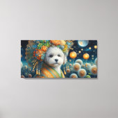 Bolognese hond canvas afdruk (Voorkant)