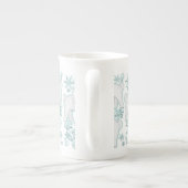 Bolognese hond en Bichon Frise dog Snowflake Porselein Kop (Achterkant)