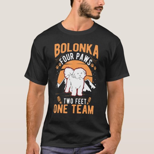 Bolonka vier poten, één team Bolonka T-shirt (Voorkant)
