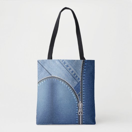bolsa azul jeans tote bag (Voorkant)