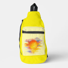 Bolsa bandolera playera Sol con colores  Sling Bag
