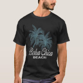 Bolsa Chica Beach Californië Twee grote palmen T-shirt (Voorkant)