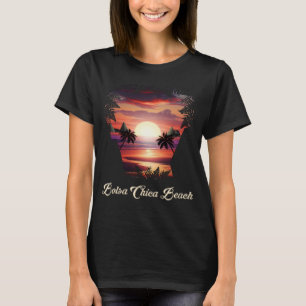 Bolsa Chica Beach Levendige zonsondergang Huntingt T-shirt