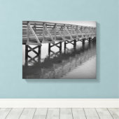 Bolsa Chica Wetlands Brug Ingepakt Canvas Afdruk (Insitu (Houten vloer))