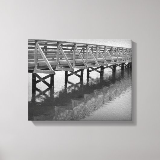 Bolsa Chica Wetlands Brug Ingepakt Canvas Afdruk (Voorkant)