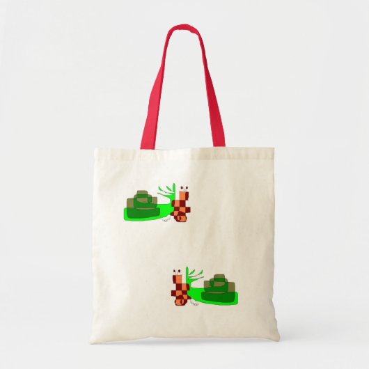 bolsa con dos caracoles verdes tote bag (Voorkant)
