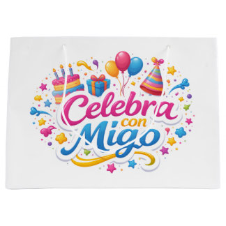 Bolsa de Regalo con Diseño “Celebra Conmigo” | Emp Groot Cadeauzakje