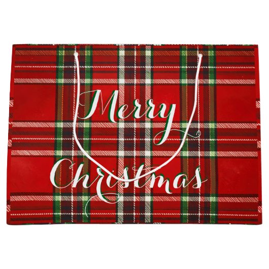 Bolsa de Regalo Estilo Tartán  Groot Cadeauzakje (Voorkant)