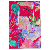 Bolsa de regalo floral medium cadeauzakje (Achterkant)