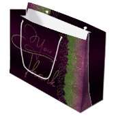 Bolsa de regalo lujosa con purpurina Y gracias Groot Cadeauzakje (Voorkant Gekanteld)