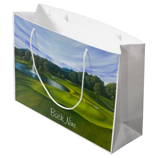 Bolsa de regalo para tienda de golf groot cadeauzakje (Achterkant Gekanteld)
