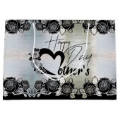 Bolsa de regalo plateada para día de madre groot cadeauzakje (Voorkant)