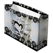 Bolsa de regalo plateada para día de madre groot cadeauzakje (Voorkant Gekanteld)