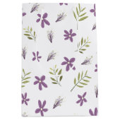 Bolsa de regalo Violetas y flores silvestres Medium Cadeauzakje (Voorkant)