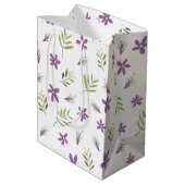 Bolsa de regalo Violetas y flores silvestres Medium Cadeauzakje (Achterkant Gekanteld)