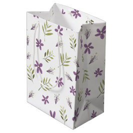 Bolsa de regalo Violetas y flores silvestres Medium Cadeauzakje