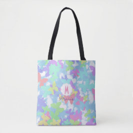 Bolsa de tela con estampado de mariposa tote bag