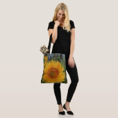Bolsa de tela con girasol enorme tote bag (Op model)