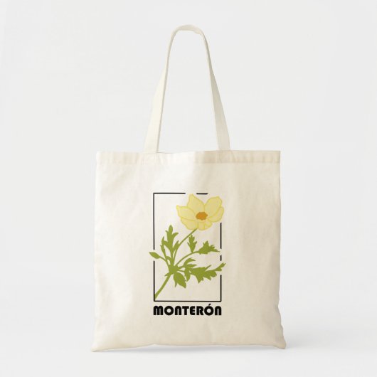 Bolsa de tela estampado de flor Monterón Tote Bag (Voorkant)