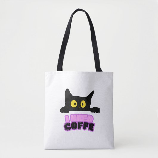 Bolsa de tela- I need coffe Tote Bag (Voorkant)