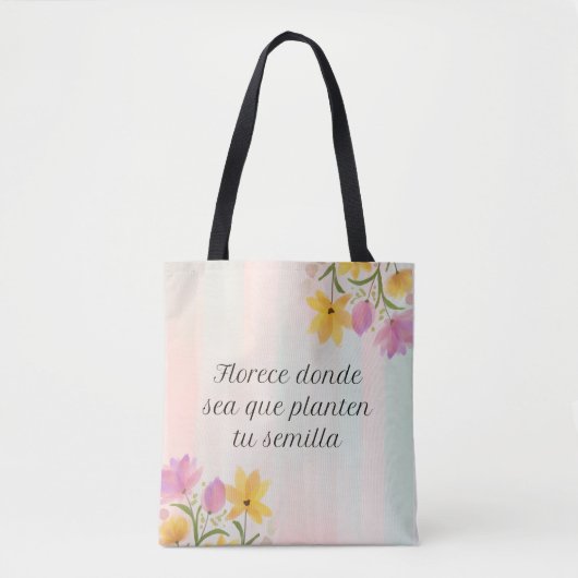 Bolsa de tela reutilizable cute & good vibes tote bag (Voorkant)