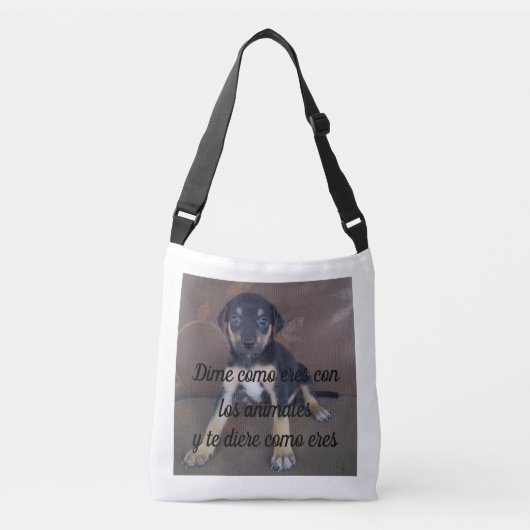 Bolsa Dime como eres con los animales Crossbody Tas (Voorkant)