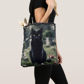 "Bolsa Elegante Black Cat: La Armonía Tote Bag