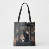  "Bolsa Elegante Black Cat: La Armonía   Tote Bag (Voorkant)